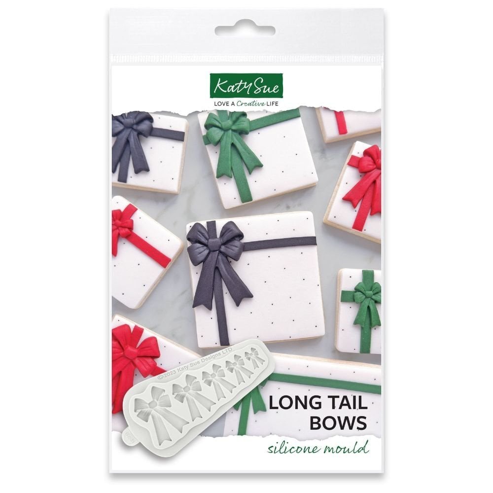 Katy Sue Designs Long Tail Bows Silicone Mould