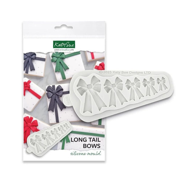 Katy Sue Designs Long Tail Bows Silicone Mould