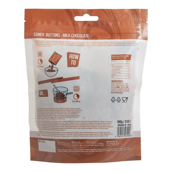 PME Milk Chocolate Candy Buttons 340g