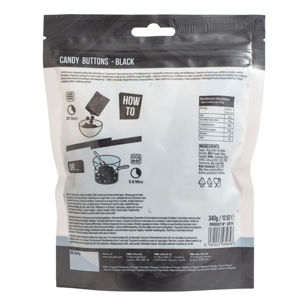 PME Black Candy Buttons 340g