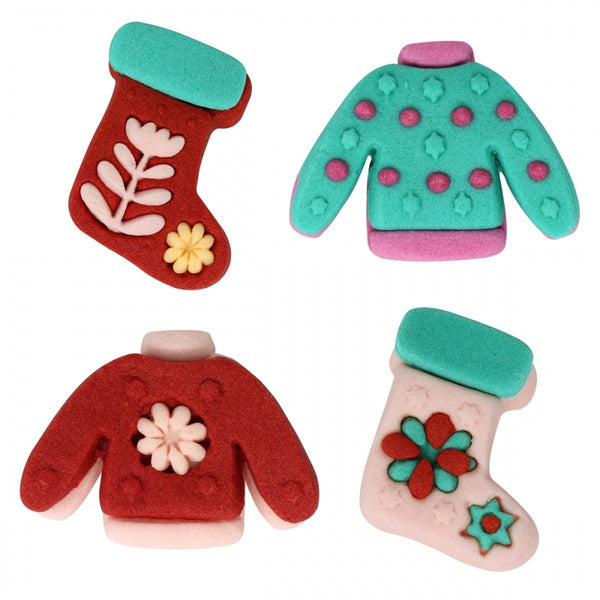 PME Festive Feels Christmas Sugar Decorations x 12