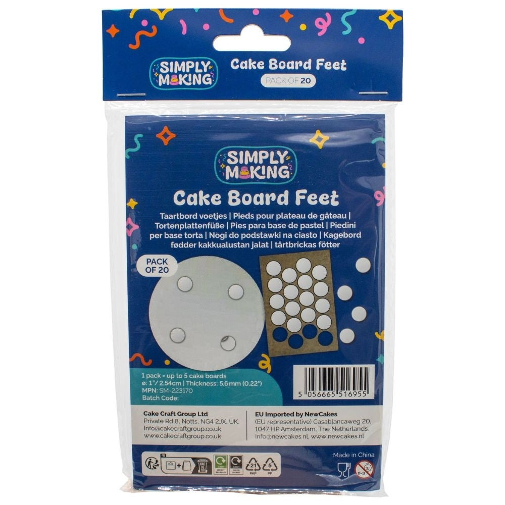 Simply Making Cake Board Feet Pack Of 20