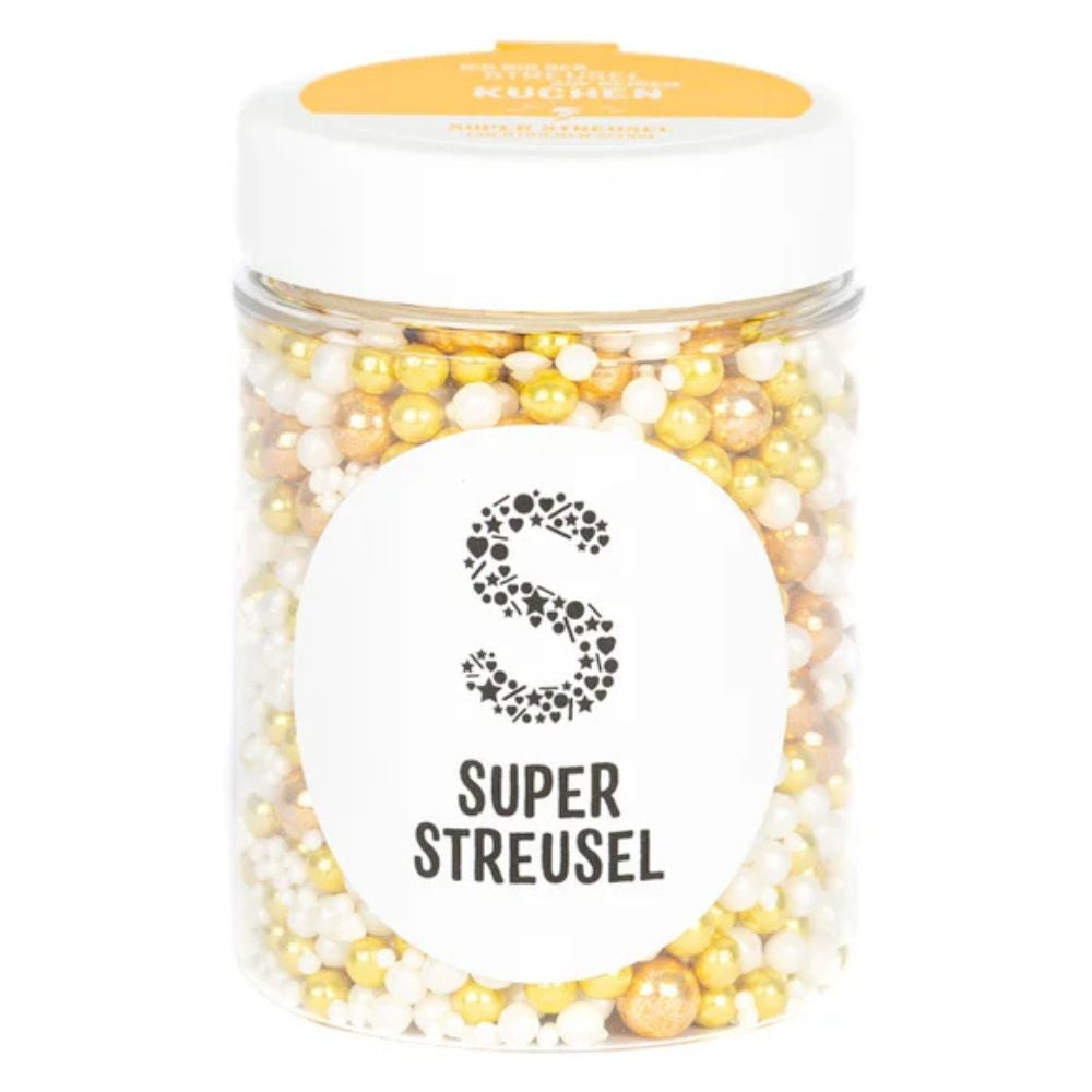 Super Streusel Gold Flake Pearl Mix 90g