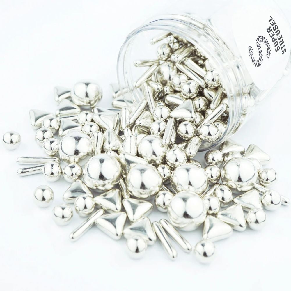 Super Streusel Silver Sprinkle Mix 90g