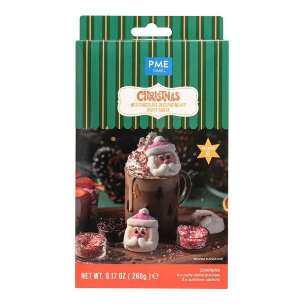 PME Puffy Santa Hot Chocolate Decorating Kit 260g