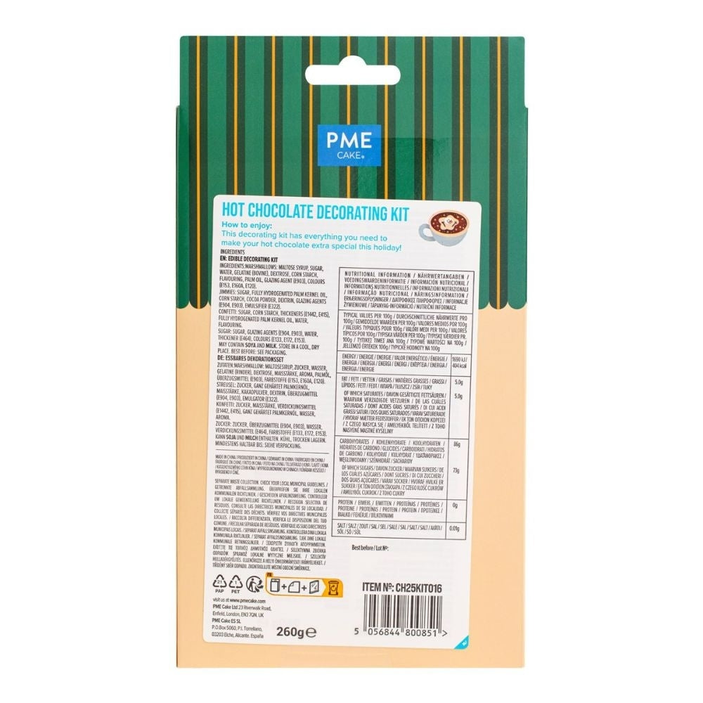 PME Melting Snowman Hot Chocolate Decorating Kit 260g