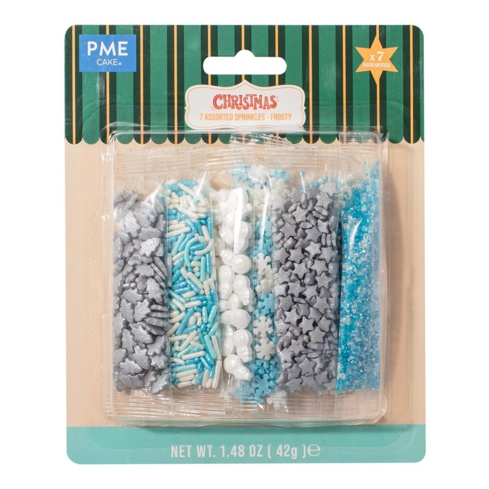 PME Frosty Assorted Christmas Sprinkles 42g