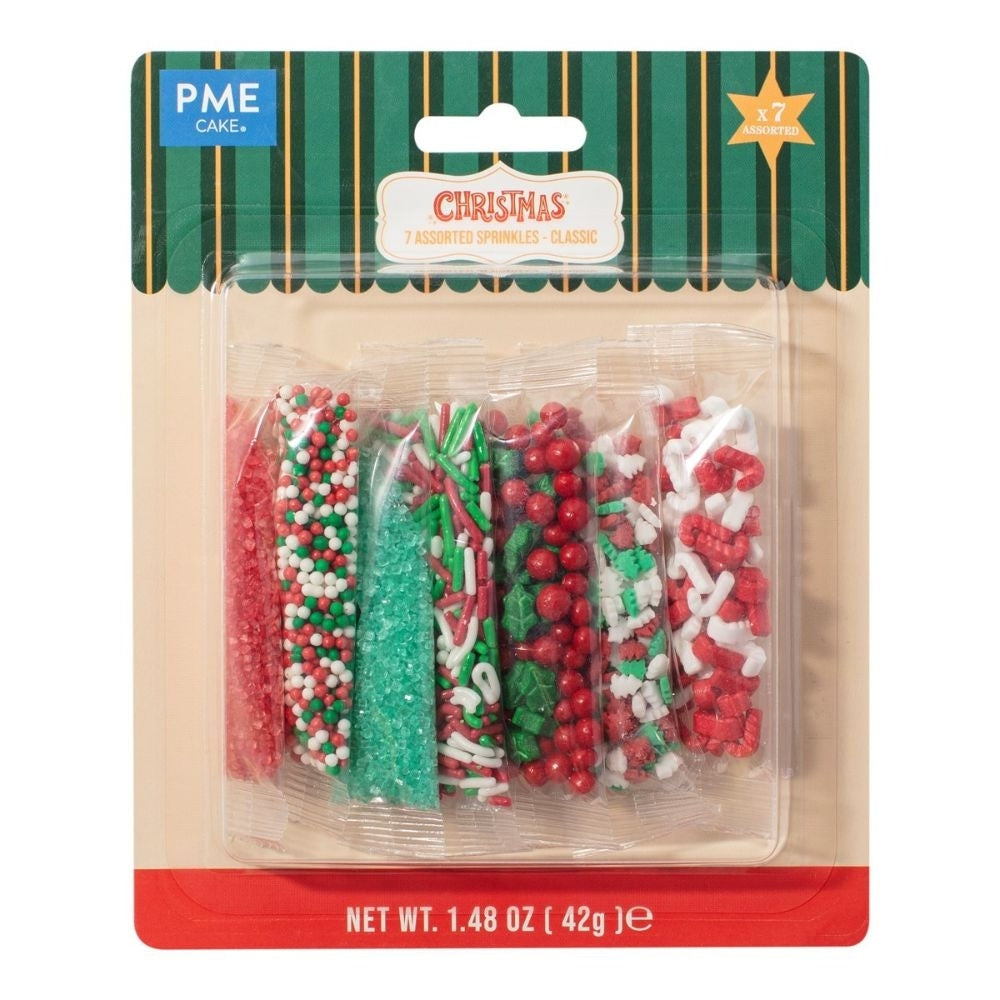 PME Classic Assorted Christmas Sprinkles 42g