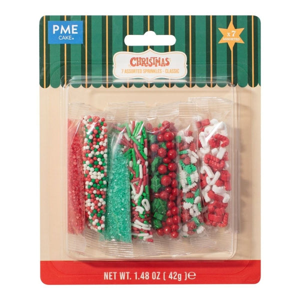 PME Classic Assorted Christmas Sprinkles 42g