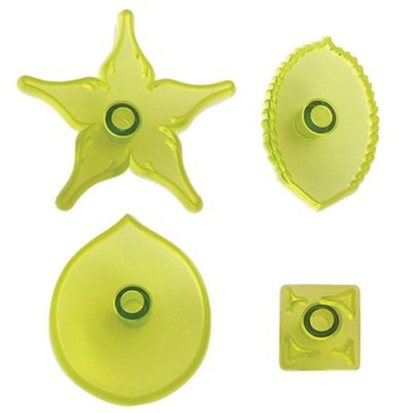 PME Large Rose, Leaf, Calyx & Thorns Icing Cutter Set Of 4