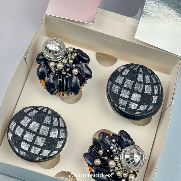 Simply Making 2.5" Deep Silver Cupcake Box - Holds 4