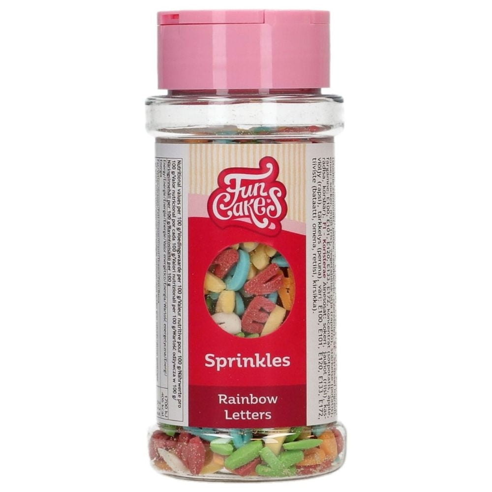 FunCakes Rainbow Letters Sprinkle Mix 50g