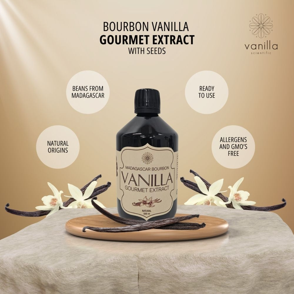 Vanilla Scientific Bourbon Gourmet Vanilla Extract With Seeds