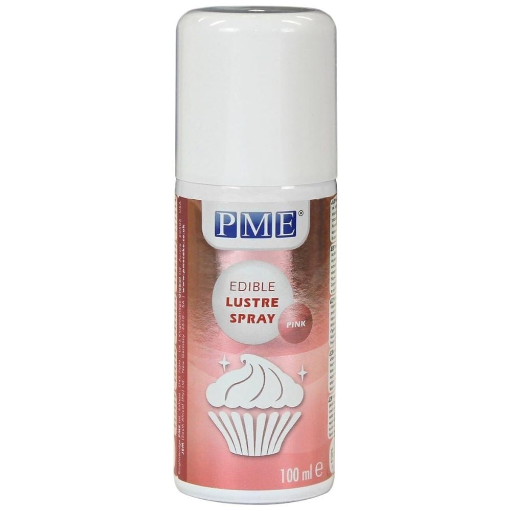 PME Pink Edible Lustre Spray Icing Colouring 100ml