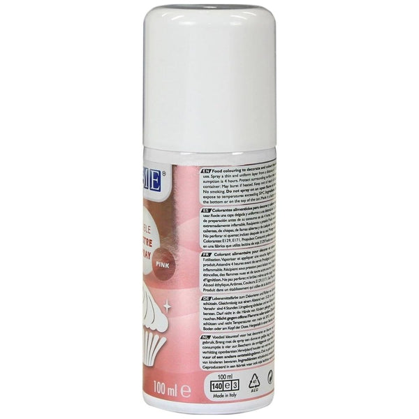 PME Pink Edible Lustre Spray Icing Colouring 100ml