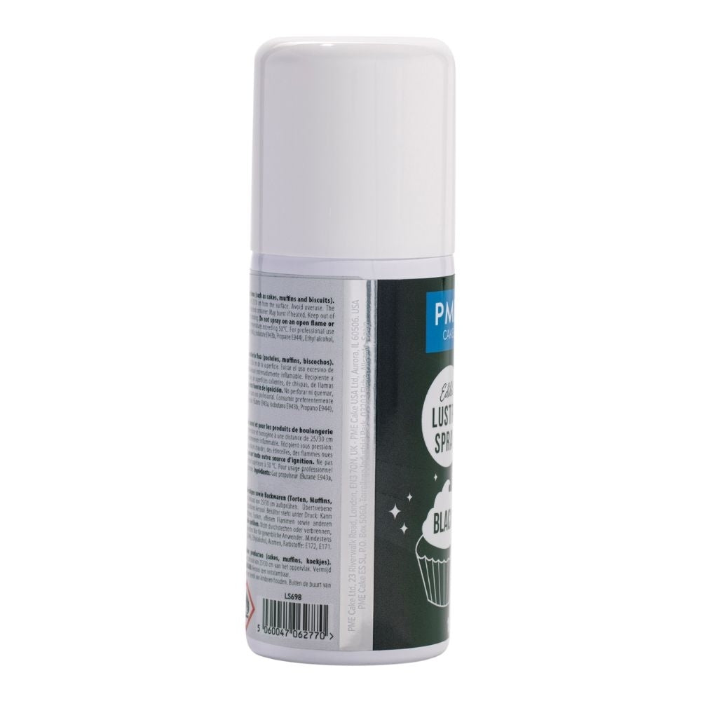 PME Black Edible Lustre Spray Icing Colouring 100ml