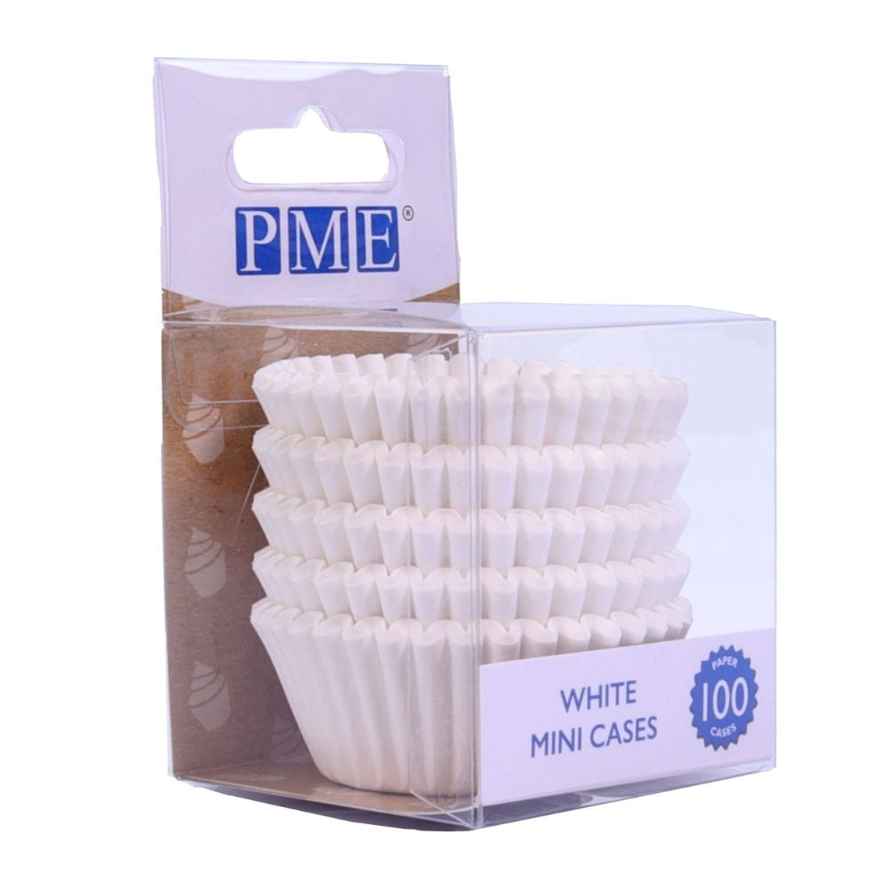 PME White Mini Baking Cases x 100 Cups