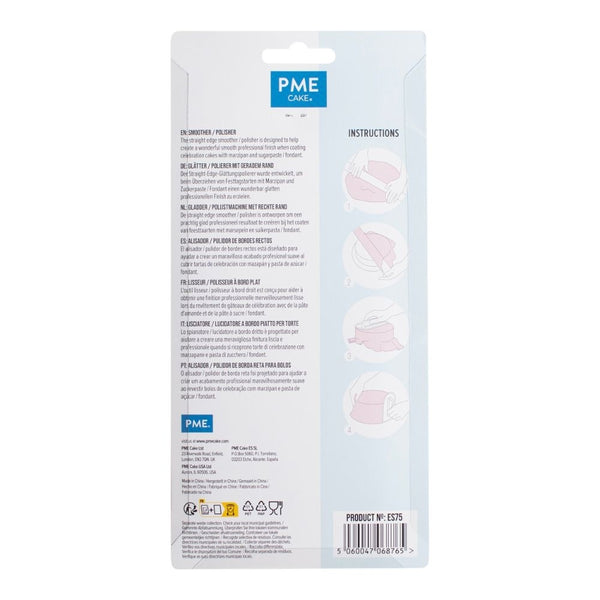 PME Straight Edge Sugarpaste Smoother Polisher