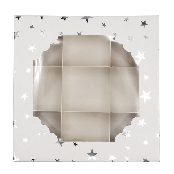 Simply Making Silver Stars Window Treat Boxes & Inserts - 9 Cavities