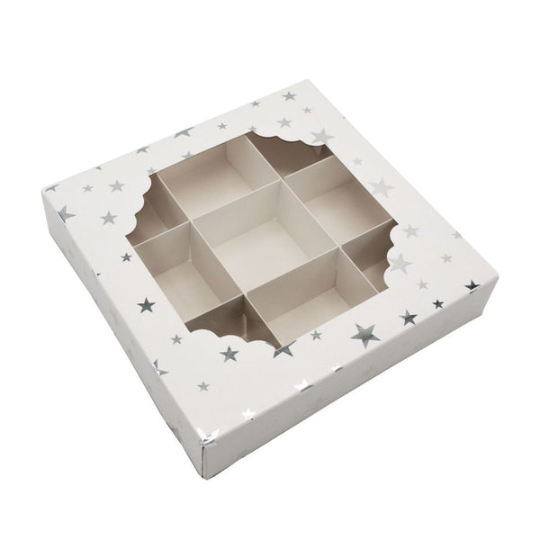 Simply Making Silver Stars Window Treat Boxes & Inserts - 9 Cavities
