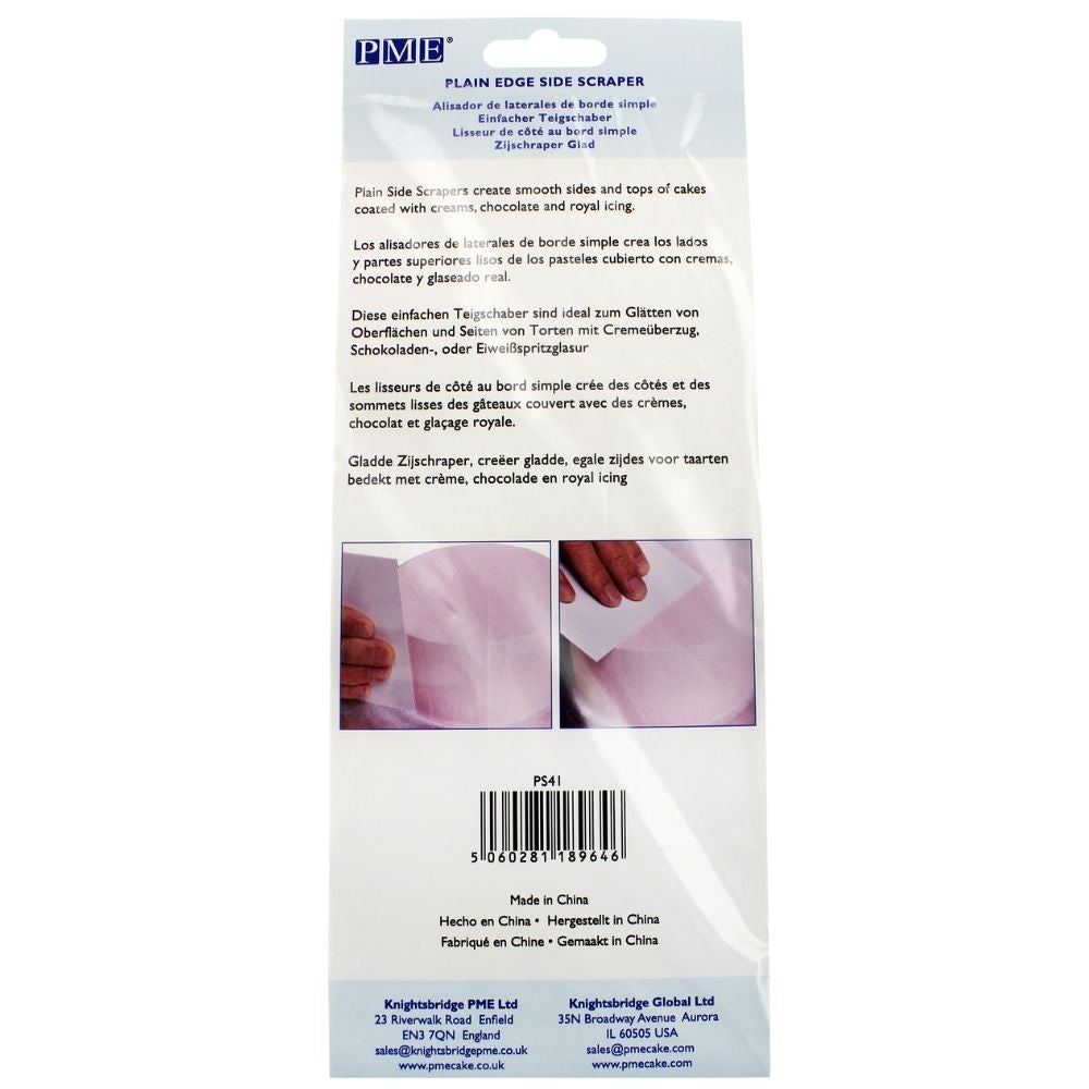 PME 8 Inch Tall Plastic Side Scraper