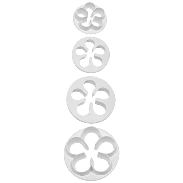 PME Floral 5 Petal Icing Cutters Set Of 4