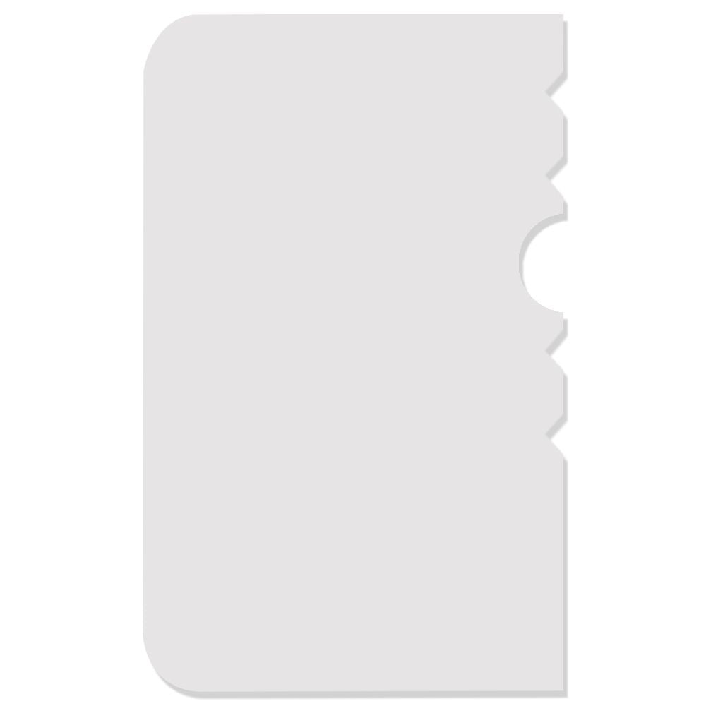 PME Patterned Edge Side Scrapers Pack Of 4