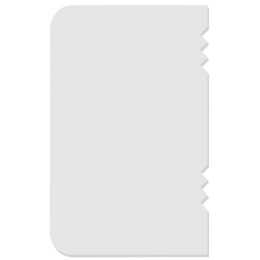 PME Patterned Edge Side Scrapers Pack Of 4