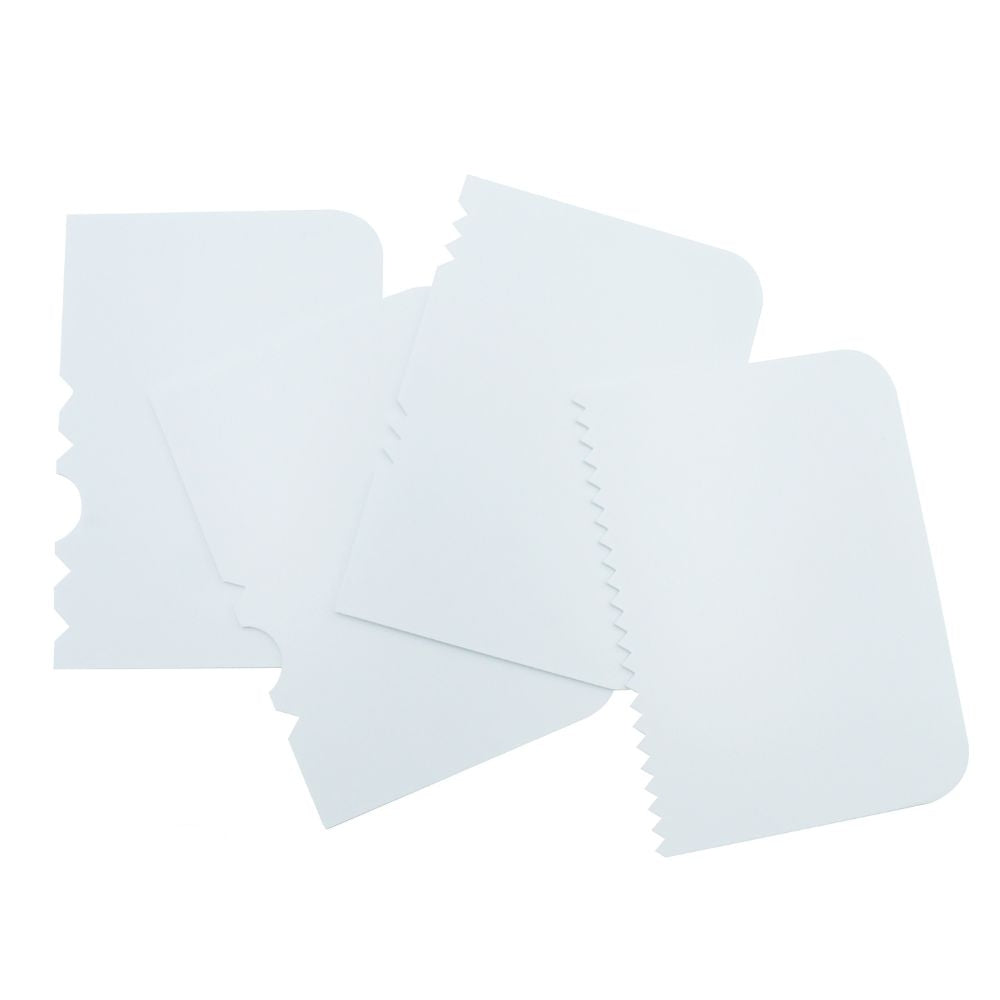 PME Patterned Edge Side Scrapers Pack Of 4