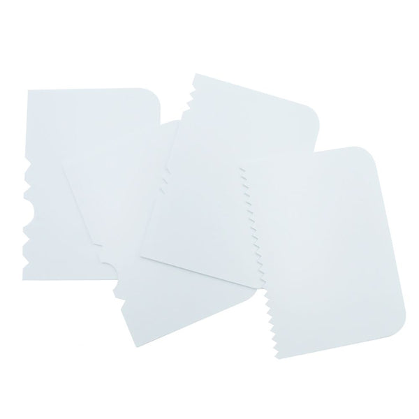 PME Patterned Edge Side Scrapers Pack Of 4
