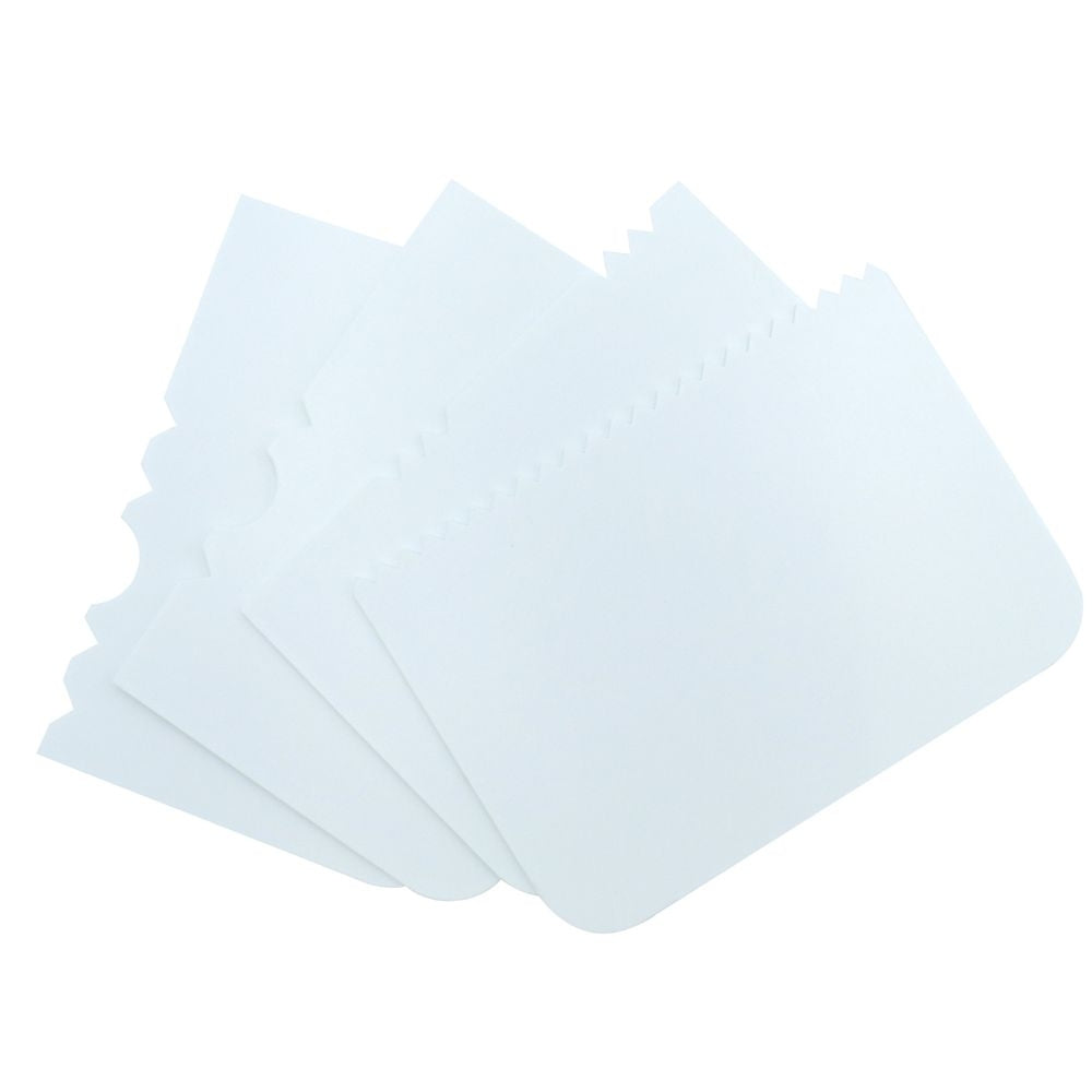 PME Patterned Edge Side Scrapers Pack Of 4