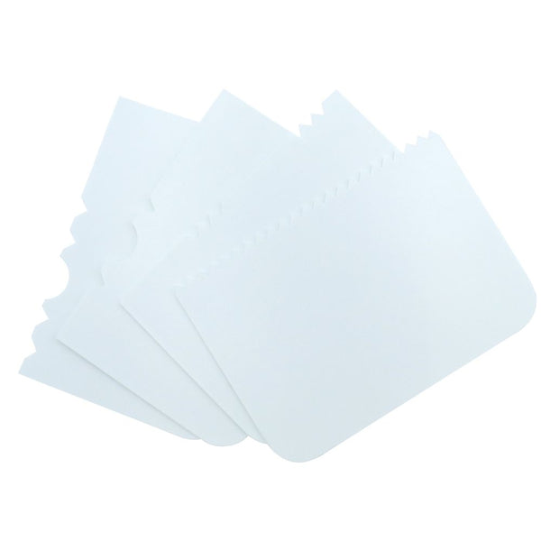 PME Patterned Edge Side Scrapers Pack Of 4