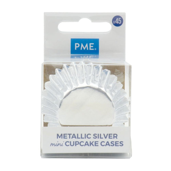 PME Silver Mini Baking Cases x 45