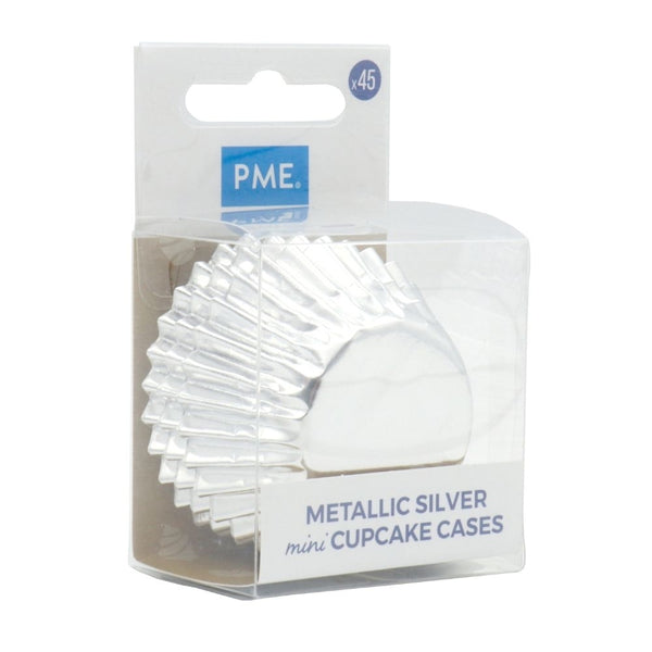 PME Silver Mini Baking Cases x 45