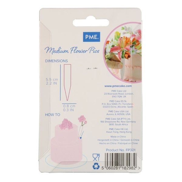 PME Medium Flower Pics Pack Of 12