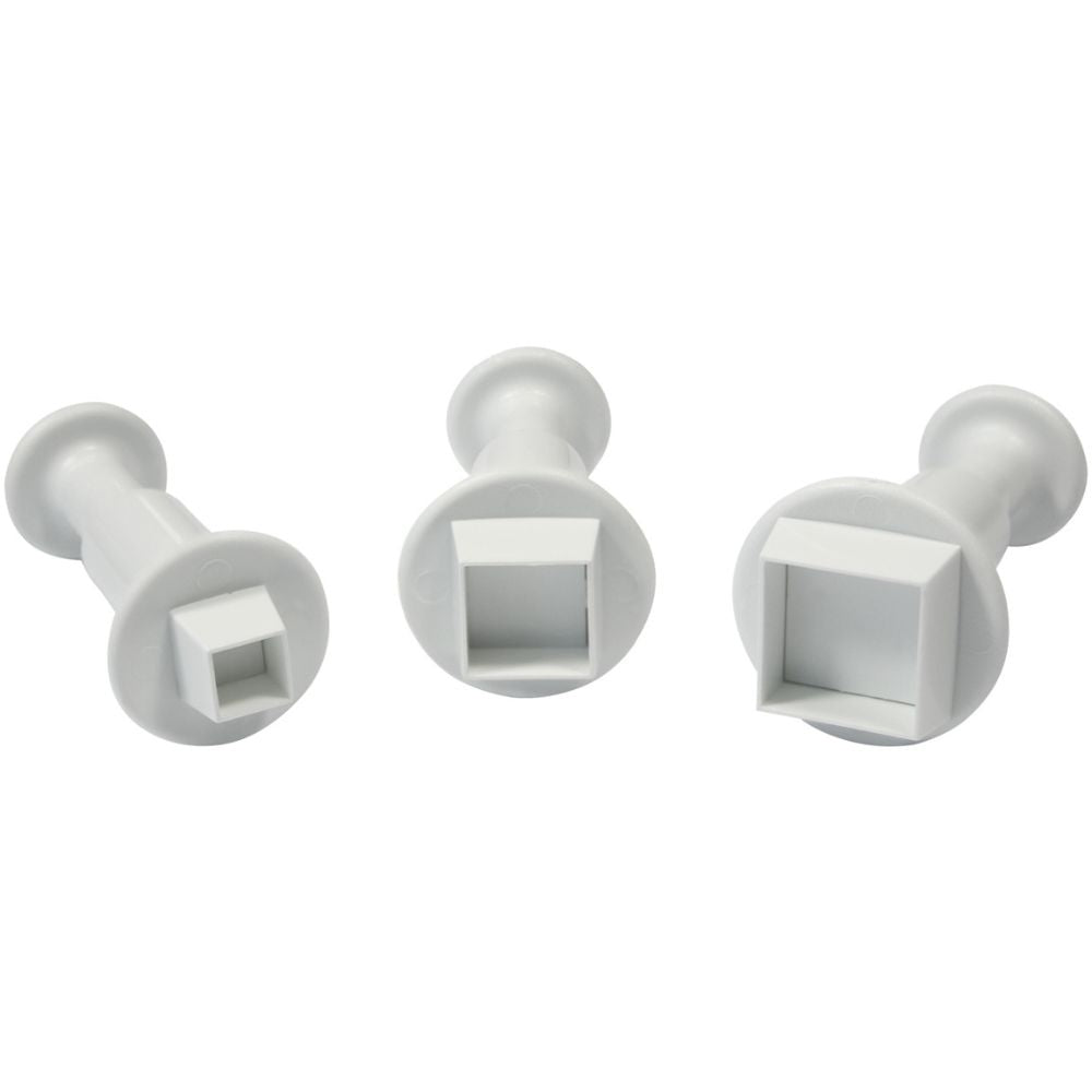 PME Mini Square Plunger Cutters Set Of 3