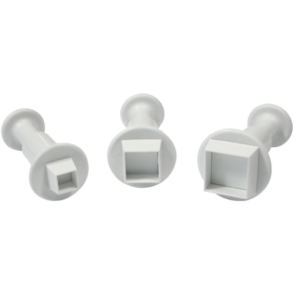PME Mini Square Plunger Cutters Set Of 3