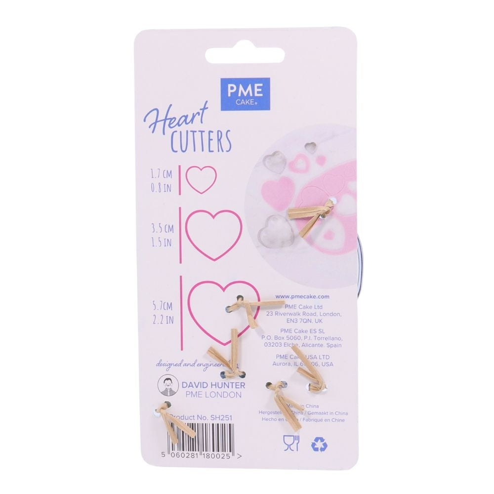 PME Heart Cutter Set Of 3