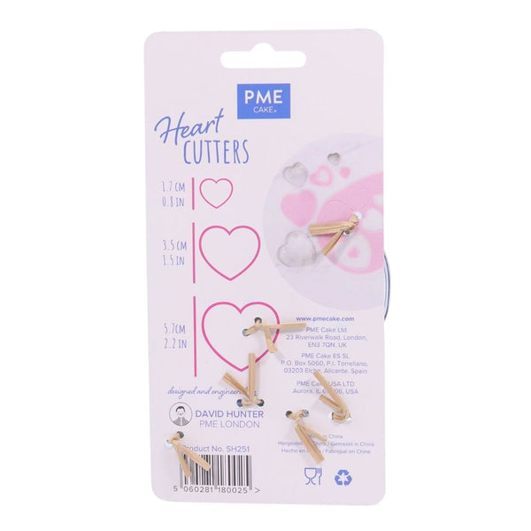 PME Heart Cutter Set Of 3