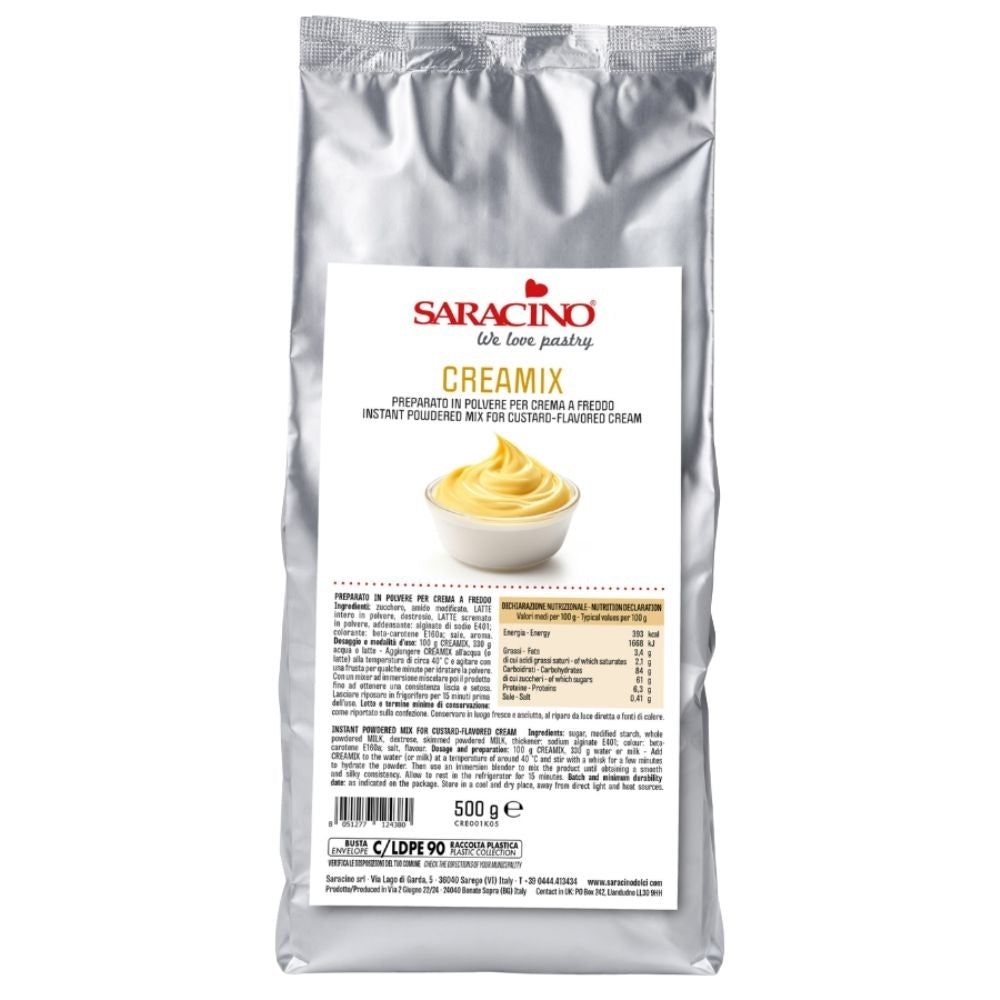 Saracino CREAMIX Instant Custard Cream Powder 500g