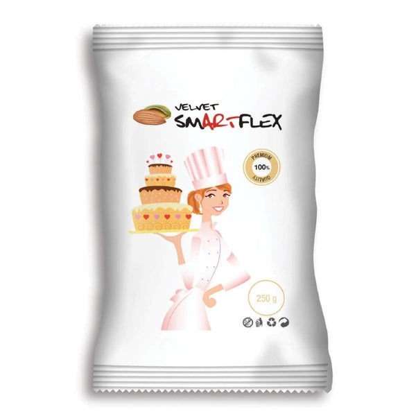 Smartflex White Velvet Almond Flavoured Sugarpaste 250g