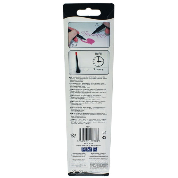 PME Black Brush & Fine Edible Ink Pen