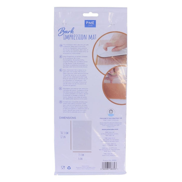 PME Wood Bark Design Impression Mat