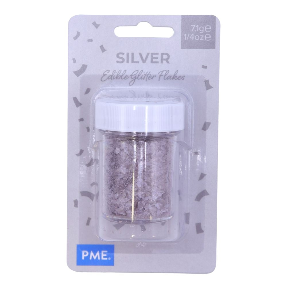 PME Silver Edible Glitter Flakes