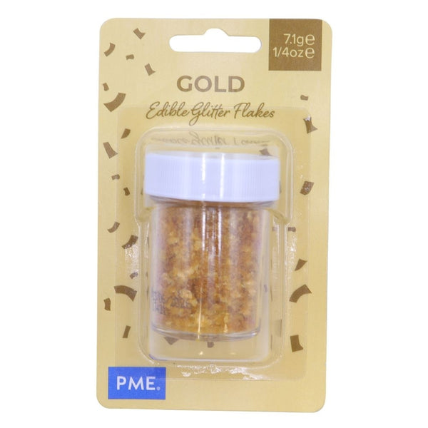 PME Gold Edible Glitter Flakes