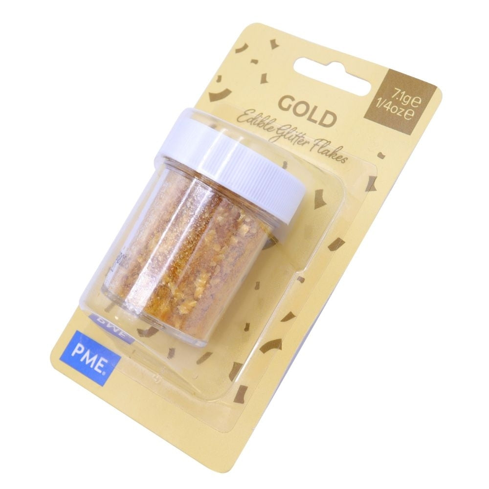 PME Gold Edible Glitter Flakes