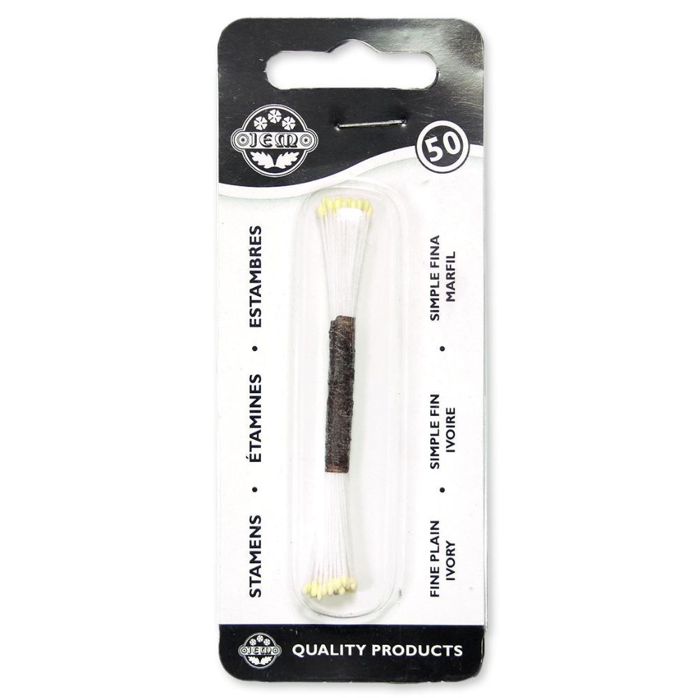 PME Fine Plain Ivory Stamens x 50