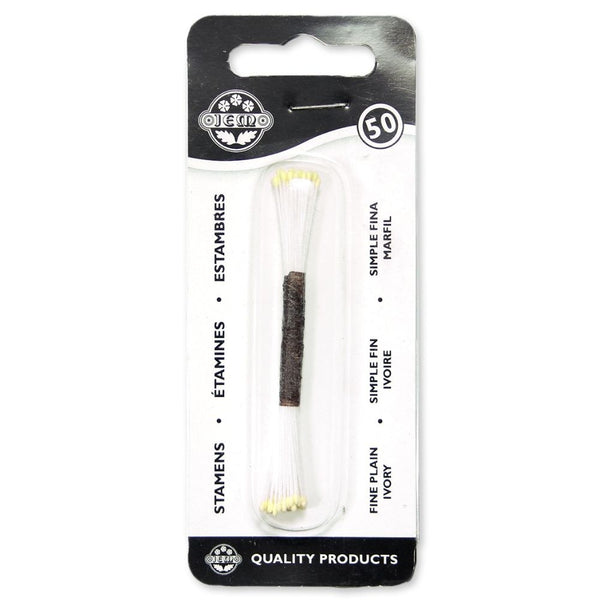 PME Fine Plain Ivory Stamens x 50