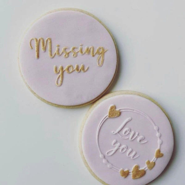 LissieLou Missing You Cookie & Icing Embosser