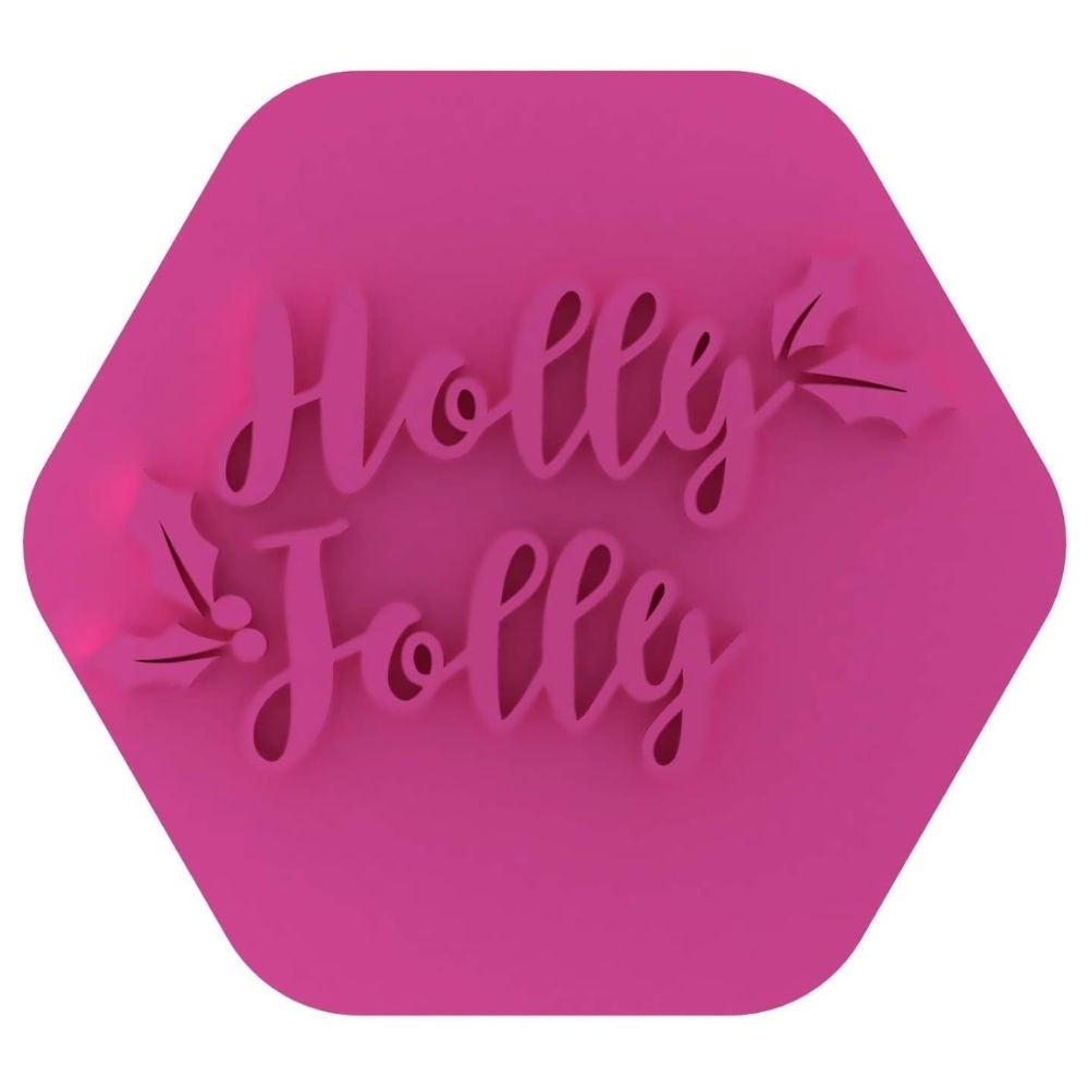 LissieLou Holly Jolly Christmas Cookie & Icing Stamp